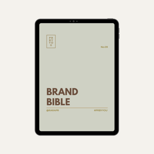 PRBYYOU #9 | The Brand Bible