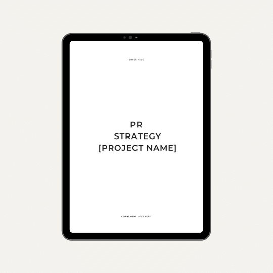 PRBYYOU #18 | The PR Strategy Template - Image 6